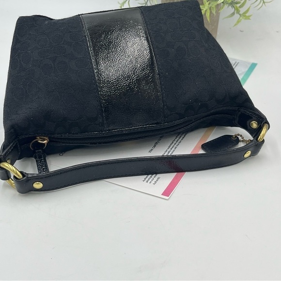 Authenticated Coach Black Jacquard signature Print Ergo Mini Small Purse 41066 - Picture 6 of 16